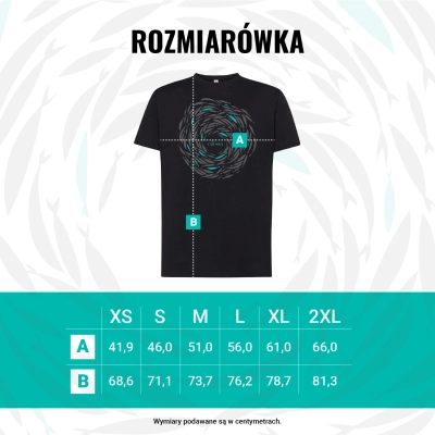 THE CHOSEN - KOMPLET: T-shirt MORSKI (Ławica ryb) + T-shirt CZARNY (Ławica rybe) - Damski
